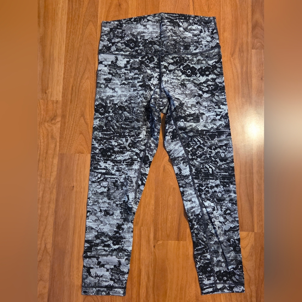 lululemon athletica Kids Black and Gray Leggings